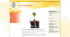 Desktop Screenshot of e-leoclubhouse.org